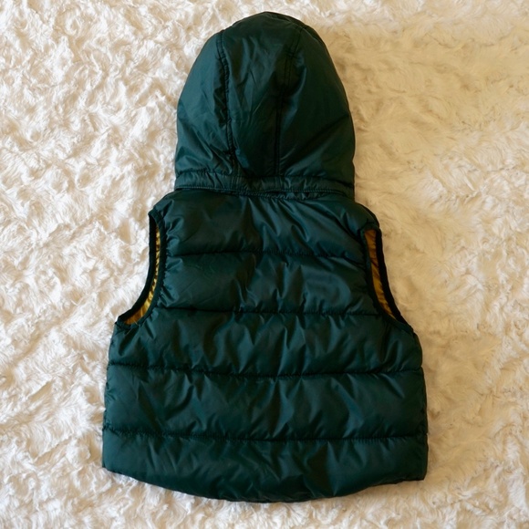 H&M Kids Green removable Hooded Puffed Vest 3/4T - Picture 2 of 11